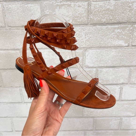 Valentino Shoes - Valentino Rockstud lace-up gladiator sandal, Size 36 6